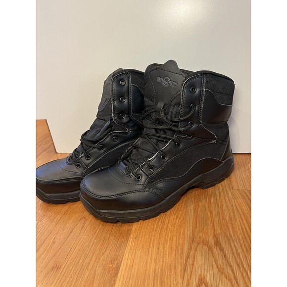 Interceptor Tactical Work Boots Mens Size 11 Black Combat Lace Up ASTM F2413-18 - Picture 3 of 11